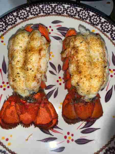 Air Fried Lobster tails are so easy to make! This butterfly method is full proof and easier than bro...
