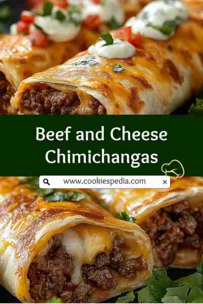 Beef and Cheese Chimichangas Ingredients: 6 large flour tortillas 1 lb ground beef 1 onion, finely c...