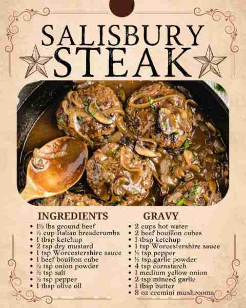 This homemade Salisbury Steak is packed with flavor and smothered in the best gravy! 🥩🔥 Who’s in?...