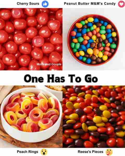 Peach Rings 🍑🍬 Cherry Sours 🍒😋 Cherry Sours are a classic candy beloved for their bright red col...