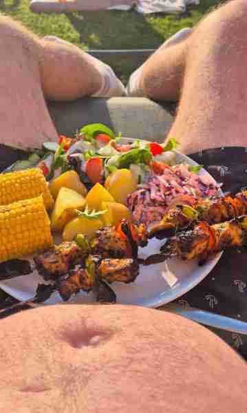Perfect weather for a BBQ by Lewis