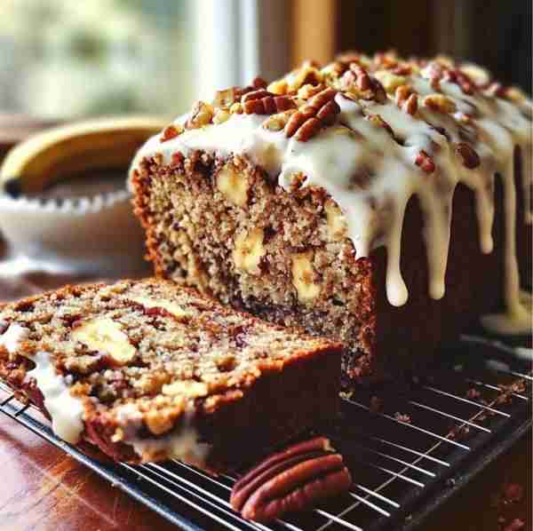 Hummingbird Bread with Cinnamon Cream Cheese Frosting Ingredients: For the Bread: • 3 ripe bananas,...