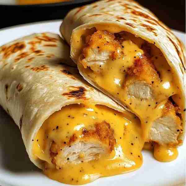 Cheesy Garlic Chicken Wraps Ingredients: • ¼ cup cream cheese, softened • 2 tbsp butter, melted • 3...