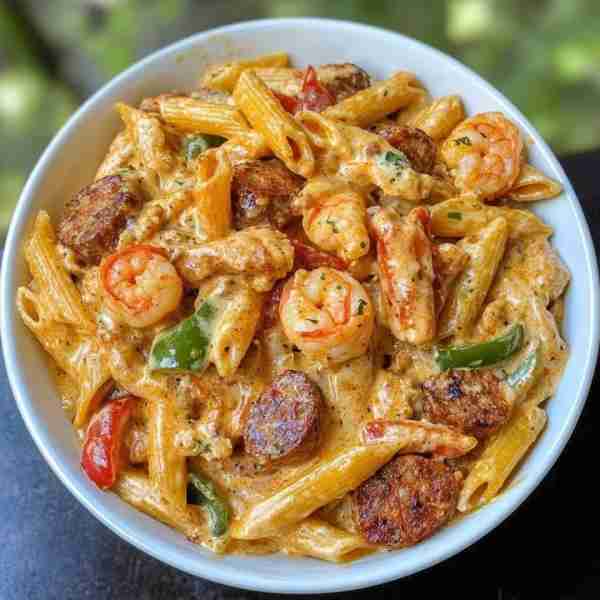 Shrimp and Sausage Pasta 🍤🌭🍝 Ingredients: 1 lb penne pasta (or your preferred pasta) 1 lb shrimp,...