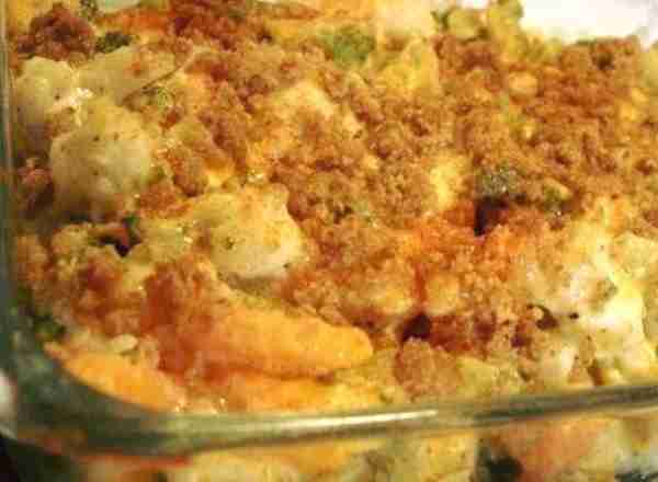 Vegetable Casserole Ingredients: 3 cups fresh cauliflower florets 3 cups fresh carrots, sliced 3 cup...