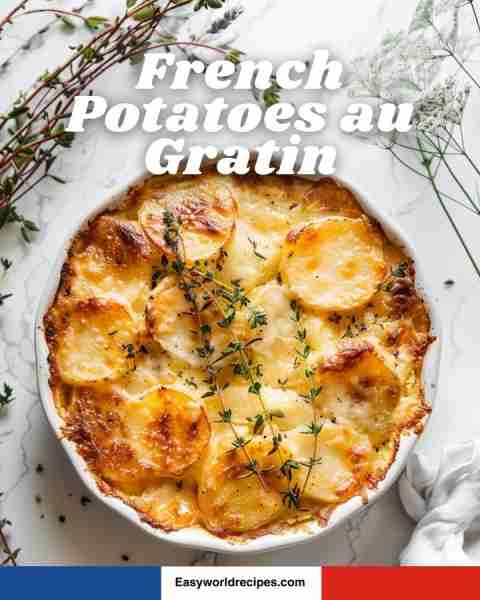 Creamy Potatoes au Gratin 🥔 Baked potatoes in cheesy cream sauce 🇫🇷🥔🧄 recipe in the сo.м.м.e.n.t.s ⬇