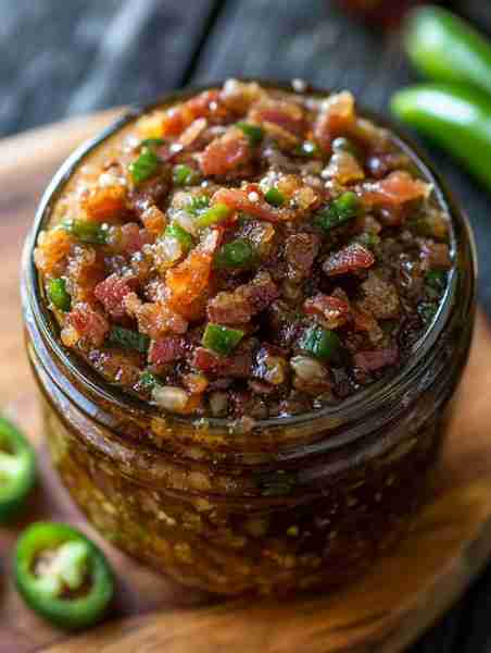 Jalapeño Bacon Jam Recipe 🌶️🥓🫙 A bold spread that’s spicy, sweet, and perfect for appetizers, gril...