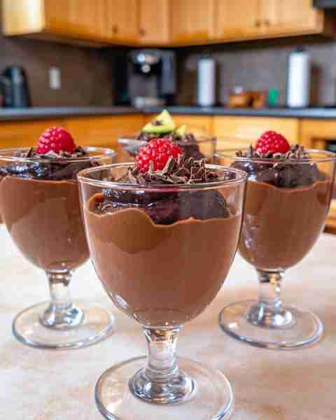Silky Smooth Avocado Chocolate Mousse with Chia 🥑🍫✨ ingredients: 2 ripe avocados pitted and scoop...