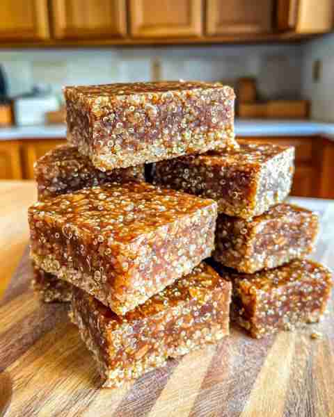 Grab-and-Go Breakfast Bars: Oats, Quinoa, Maple Goodness 🌱✨ ingredients: 1/2 cup (100g) uncooked q...