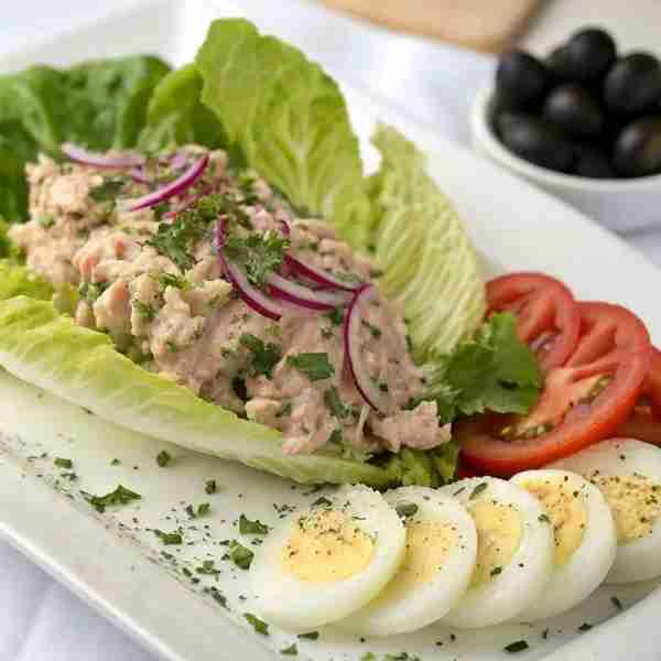 🥬 Tuna Salad Lettuce Wraps A fresh, low-carb, and protein-packed meal that's quick to prepare! 🛒 I...