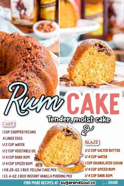 🍰Get ready to whip up a delicious Classic Rum Cake that's sure to be a hit at any gathering!🍰 🌟RE...