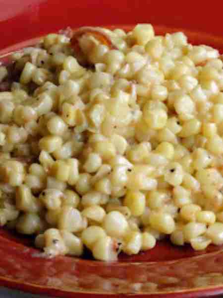 "This fried cream corn is one of my family's favorite side dishes. My mother-in-law made this for me...