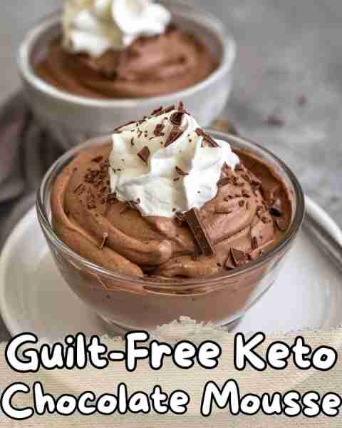 ⬇️ Guilt-Free Keto Chocolate Mousse 😋⬇️ Craving something indulgent yet healthy? This rich and crea...