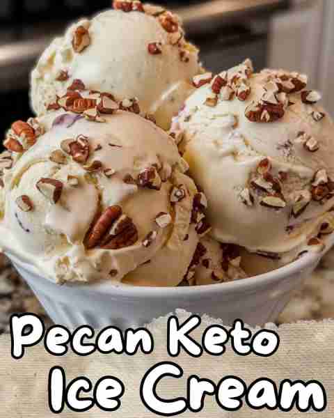 ⬇️ Creamy Butter Pecan Keto Ice Cream 😋⬇️ Treat yourself to this deliciously smooth Butter Pecan Ke...