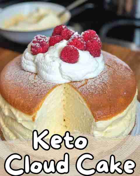 ⬇️ Keto Cloud Cake 🍰✨⬇️ If you want a light, fluffy dessert that fits perfectly into your keto lif...
