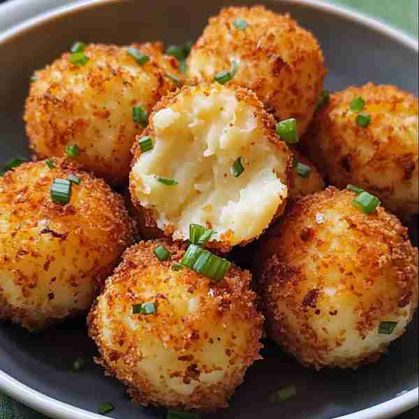 Fried Mashed Potato Balls 🥔✨ Deliciously crispy on the outside, creamy on the inside! 📋 Ingredi...
