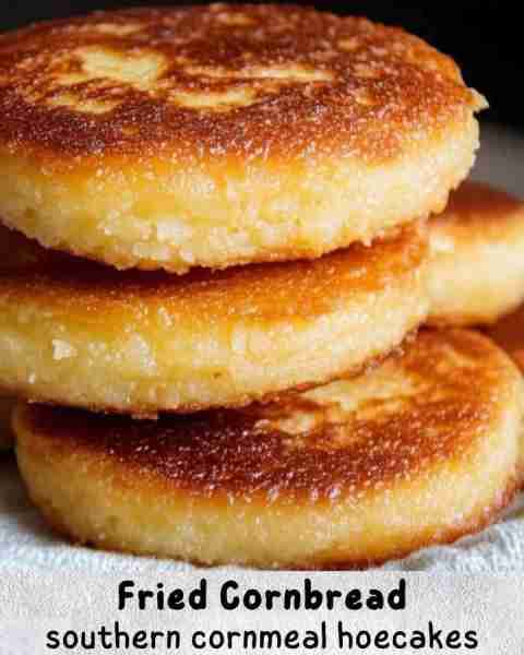 Fried Cornbread - Don't Lose This Recipe 😍 Ingredients: 1 cup cornmeal 1/2 cup all-purpose flour 1...