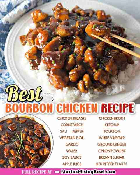 Recipe Here ➡️ https://mariasmixingbowl.com/best-bourbon-chicken-recipe/ Bourbon Chicken is tenter j...