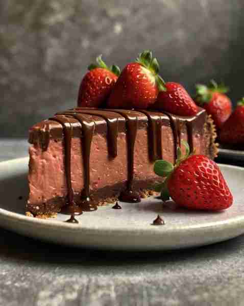 Chocolate Strawberry Cheesecake This delicious and decadent Chocolate Strawberry Cheesecake combines...