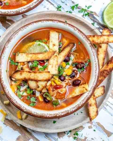 Instant Pot / Crockpot / Stockpot Chicken Tortilla Soup - now this delicious, timeless recipe conver...
