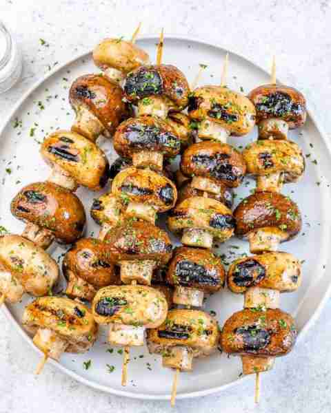 Smoky, juicy, and bursting with umami—these Flavorful Marinated Mushroom Kabobs are #CleanEating - a...