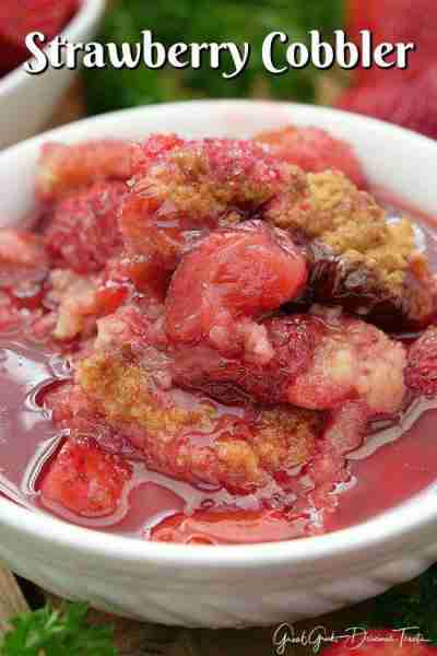 OMG! STRAWBERRY COBBLER! 🍓 Yum! Yummy Sweet, juicy & a Family Favorite! Get the Recipe Here! https:...