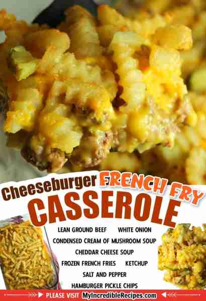 Cheeseburger French Fry Casserole! 🍔🍟 Easy & Incredible! the entire family Loves! RECIPE BELOW!