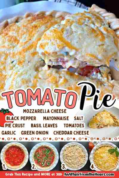Tomato Pie! This classic Southern Tomato Pie just begs to be eaten! 🍅 RECIPE BELOW!