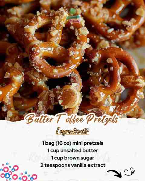 Treat yourself to our Crunchy Butter Toffee Coated Pretzels, a sweet and salty snack that's perfect...