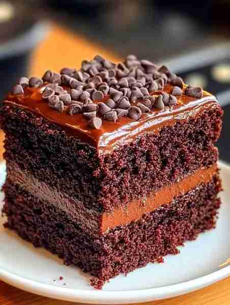 HOMEMADE CHOCOLATE CAKE WITH CHOCOLATE FUDGE FILLING & GANACHE TOPPING Ingredients For the Cake Laye...