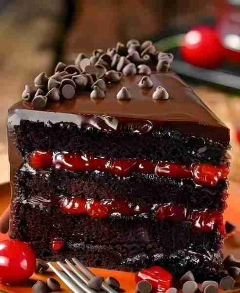 🍒🍫 Luxurious Black Forest Cake – A Dreamy Chocolate & Cherry Delight! 🎂✨ This cake is pure indul...