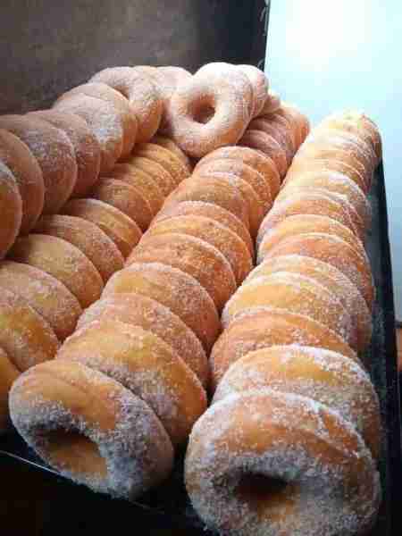 Doughnuts recipe 🍩🍩 Ingredients: • 3 cups of flour • 2 tablespoons of butter • 7 grams of baker’s...