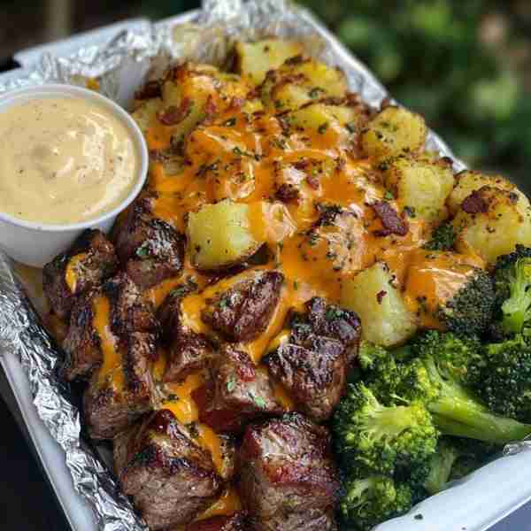 🥩 Loaded Steak & Potato Bowl with Broccoli Ingredients For the steak: 1 lb sirloin or ribeye steak,...
