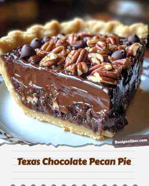 Texas Chocolate Pecan Pie 🍰 Indulge in the rich flavors of this delightful dessert! 📋 Ingredient...