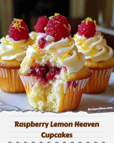 Raspberry Lemon Heaven Cupcakes 🍰🍋✨ Delight in these zesty and fluffy cupcakes! 📋 Ingredients...