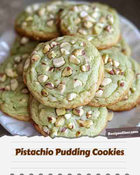 Pistachio Pudding Cookies 🍪 These cookies are soft, chewy, and bursting with pistachio flavor! 📋...