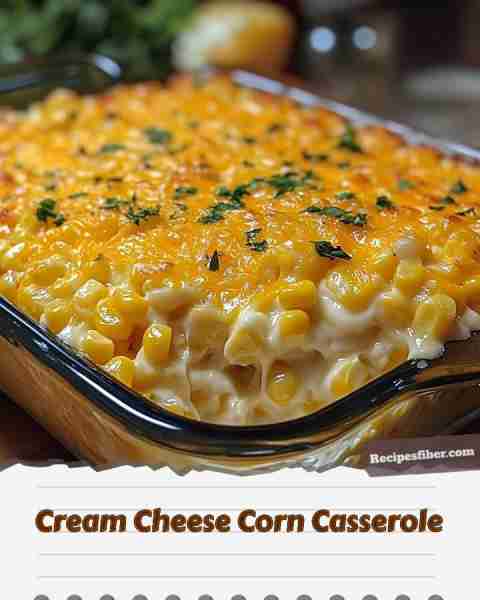 Cream Cheese Corn Casserole 🌽🧀🥘 A creamy, savory dish perfect for gatherings! 📋 Ingredients -...