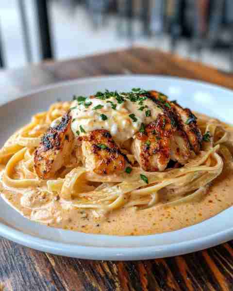 Cajun-Spiced Alfredo Pasta with Garlic Butter Chicken and Ricotta Ingredients: 4 boneless, skinless...