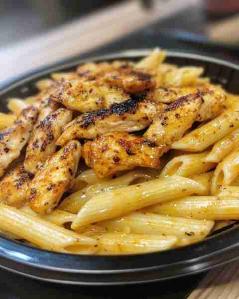 Savory Garlic Butter Cajun Chicken Penne Ingredients: 4 boneless, skinless chicken breasts, cut int...