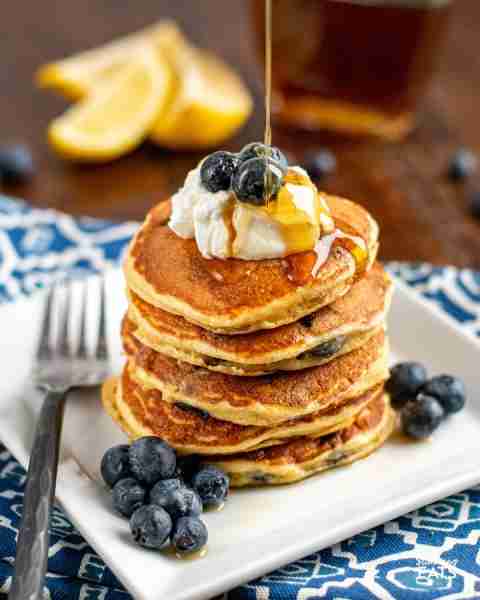 Lemon Blueberry Oat Pancakes – start your day with this delicious easy to make fluffy bursting with...