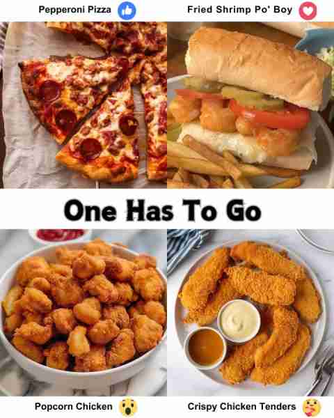 Popcorn Chicken 🍗🤩 Pepperoni Pizza 🍕❤️ A timeless classic, pepperoni pizza features a crispy crus...