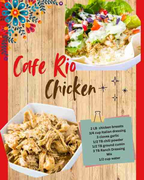 Make the best taco bowls, burritos, enchiladas, salad, or just tacos with this chicken. So tender, j...