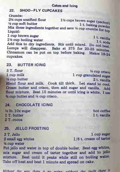 Shoo-Fly Cupcakes…Butter Icing….Chocolate Icing….Jello Frosting Double tap on the recipes below ⬇️ t...
