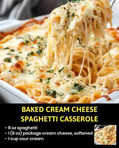 Baked Cream Cheese Spaghetti Casserole Are you looking for a comforting and delicious dish to try ou...