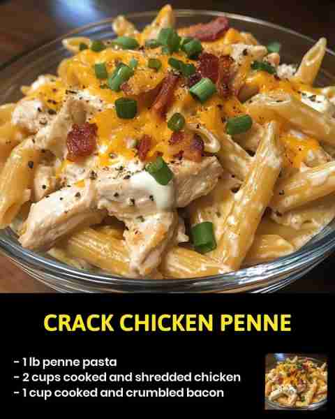 Crack Chicken Penne Looking for a delicious and satisfying dinner that will have your taste buds dan...