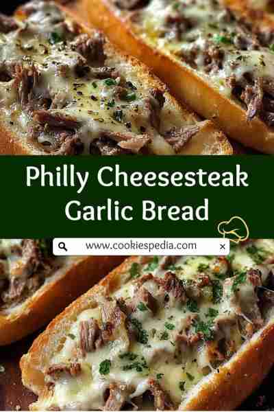 Philly Cheesesteak Garlic Bread Ingredients: 1 loaf of French bread 1 lb thinly sliced beef steak (s...