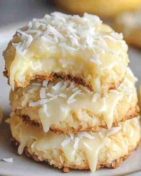 Lemon Coconut Cheesecake Cookies Ingredients: 1/2 cup unsalted butter, softened 1/2 cup granulated s...