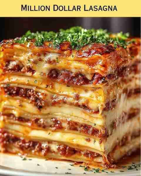 Million Dollar Lasagna I made this today and it was ✨DELICIOUS!✨ My family all went back for secon...