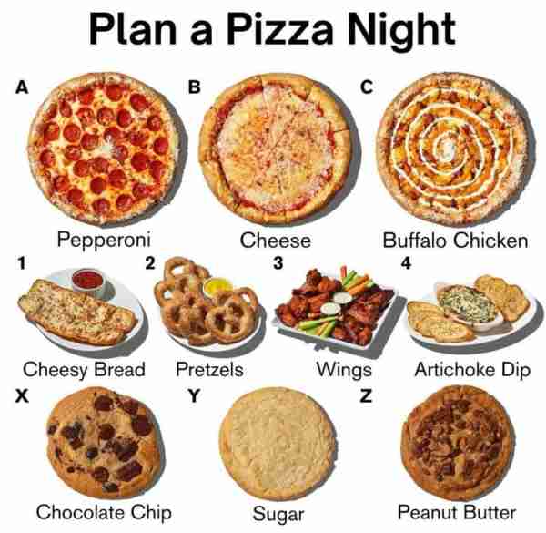 Choose 1 From Each Row