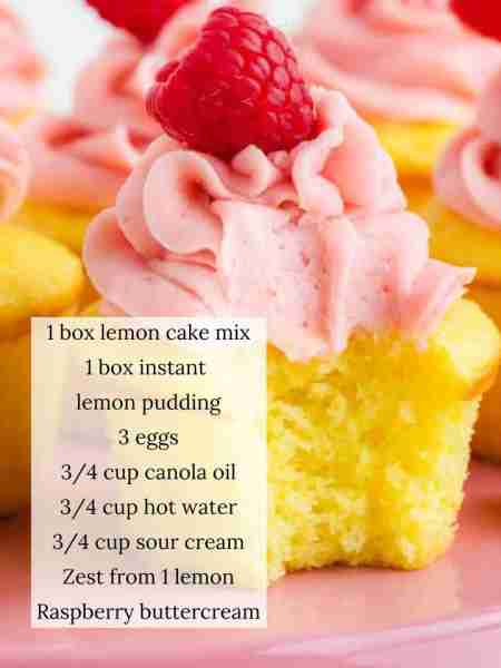 Delicious lemon cupcakes topped with a fresh raspberry buttercream frosting 😋 https://www.iheartnap...